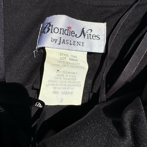 VTG 90s Blondie Nites by‎ Jaslene halter dress sz 3 - Picture 10 of 10